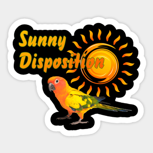 Sun Conure Parrot Sunshine Sunny Disposition Sticker